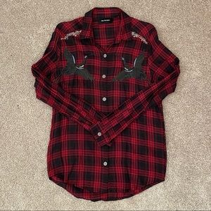 The KOOPLES Plaid Embroidered Shirt